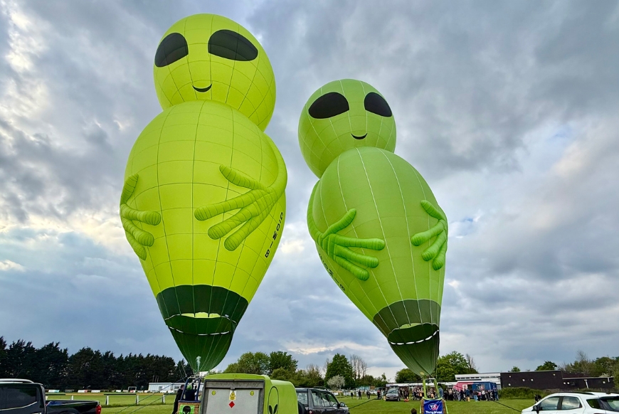 Young Bristol x BIBF Charity Pship Launch with Astro and Astrina the Aliens from Fly Alien2